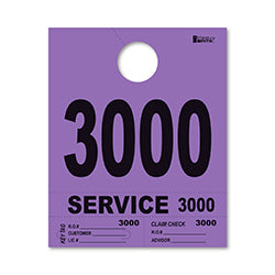 4 Part Heavy Brite Dispatch Numbers - Purple - 3000-3999